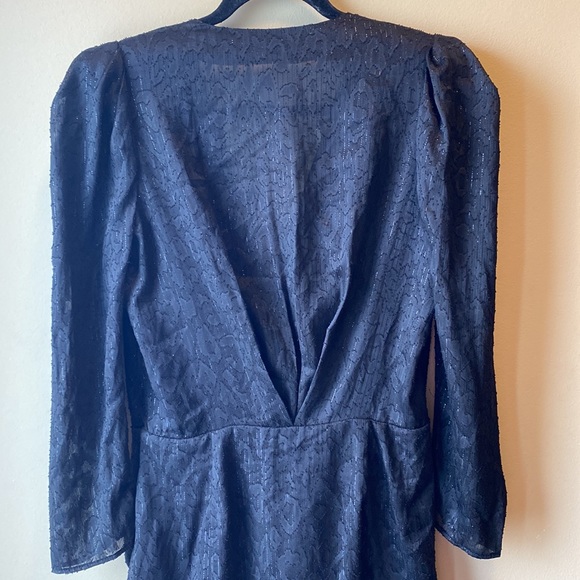 ✨BRAND NEW✨ DYNAMITE BLACK LEOPARD SPARKLY DRESS WITH RUFFLE DETAILING - Picture 12 of 16